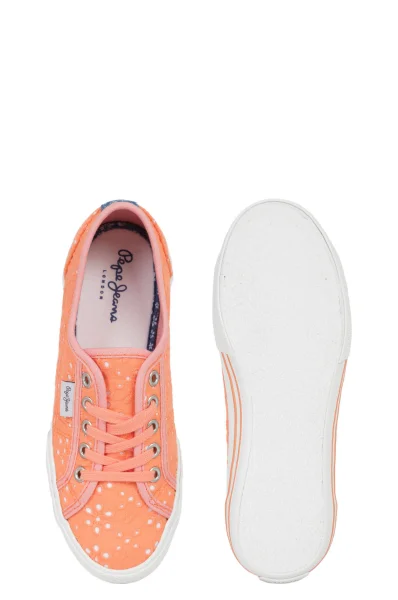Спортни обувки/гуменки Baker Pepe Jeans London оранжев