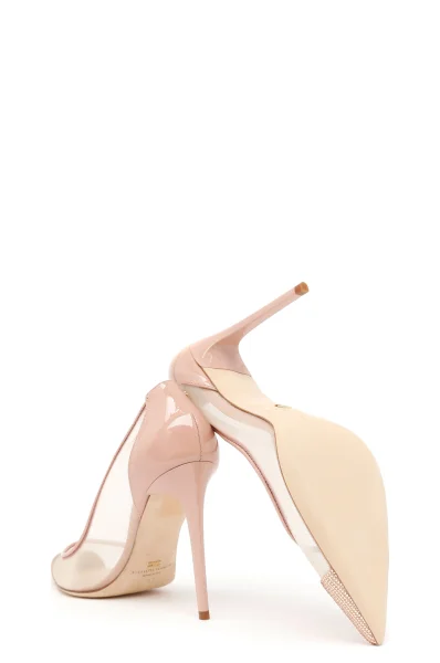 Кожено обувки на висок ток Elisabetta Franchi розов