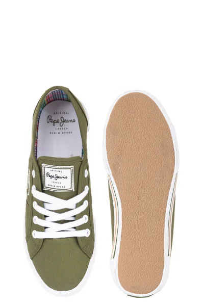 Спортни обувки/гуменки Aberlady Basic 17 Pepe Jeans London зелен