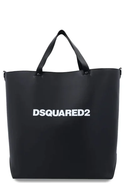 Кожена дамска чанта Dsquared2 черен
