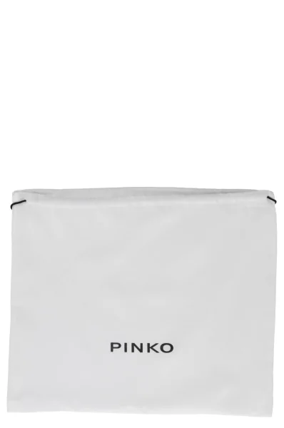 Кожена чанта за рамо LOVE MINI ICON Pinko черен