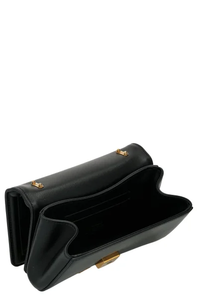 Кожена чанта за рамо Dolce & Gabbana черен