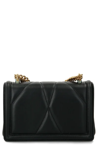 Кожена чанта за рамо Dolce & Gabbana черен