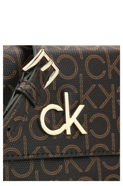 Дамска чанта за рамо DBL COMP Calvin Klein кафяв