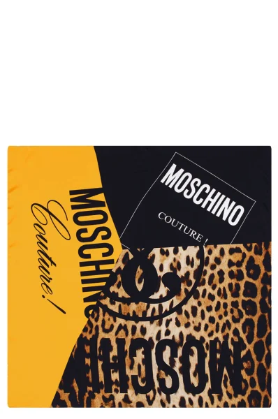 Копринена шал-кърпа Moschino кафяв