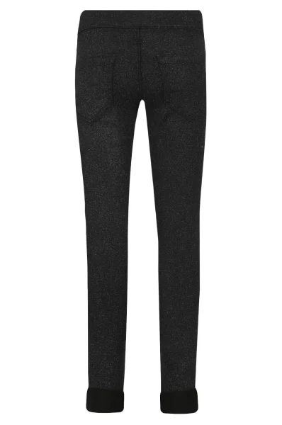панталон cutsie glitter | legging fit | high waist Pepe Jeans London графитен