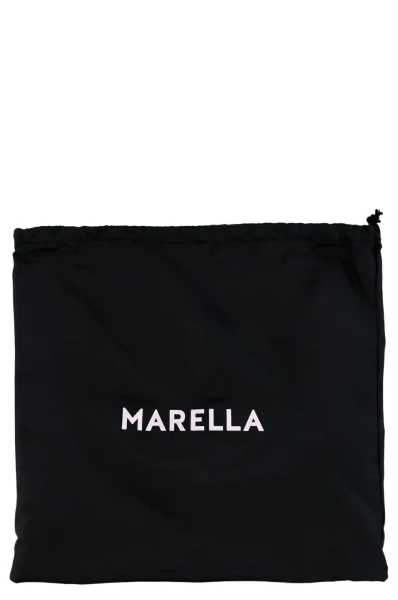 Кожена чанта за рамо Fama Marella кремав