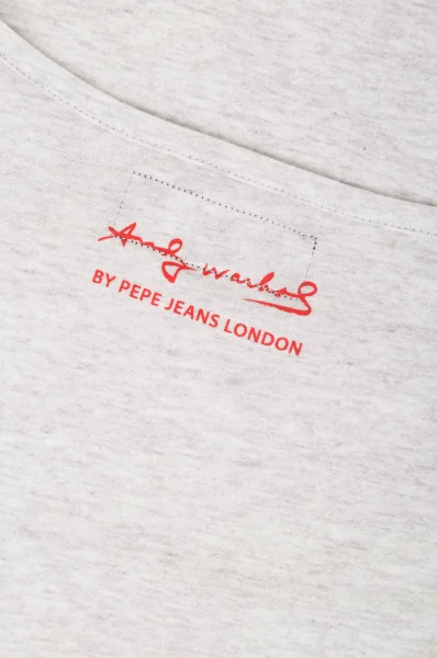 Тениска JASMINE Andy Warhol | Regular Fit Pepe Jeans London сив