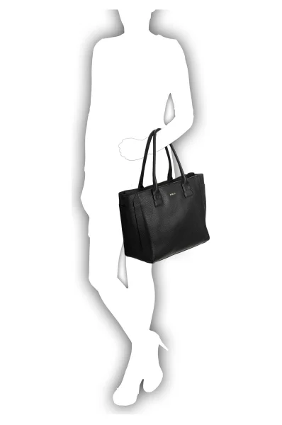 Capriccio shopper bag Furla черен