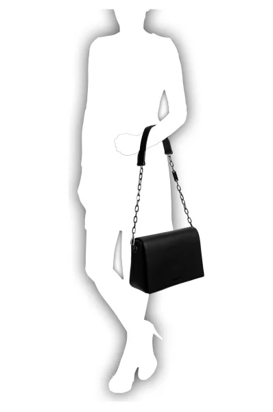Shoulder bag Night Out Medium Calvin Klein черен