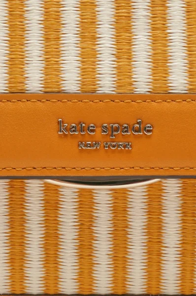 Кожена дамска чанта за рамо Kate Spade оранжев