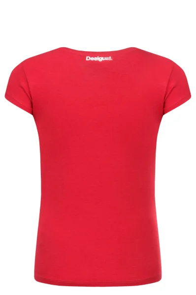 Тениска Dolichothele | Slim Fit Desigual червен