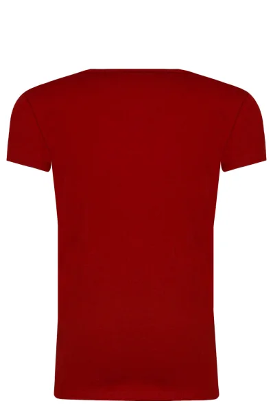Тениска HANA GLITTER | Regular Fit Pepe Jeans London червен