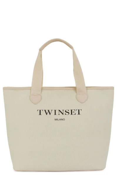Плажна чанта TWINSET кремав