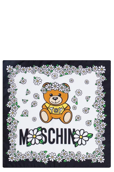 Копринена шал-кърпа Moschino бял