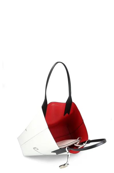 Дамска чанта с две лица + органайзер Emporio Armani бял
