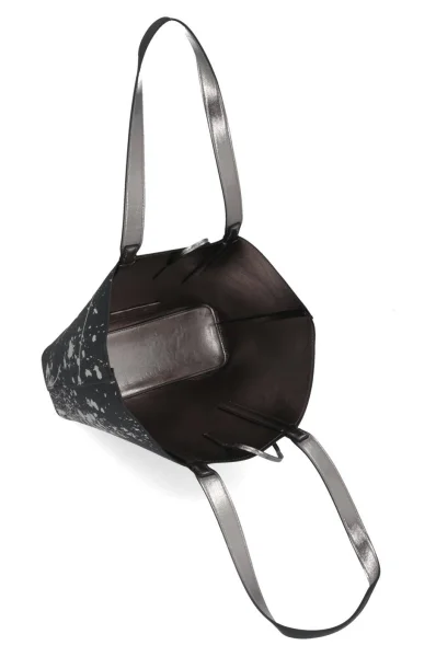 Дамска чанта с две лица + органайзер inside out large zip Calvin Klein черен