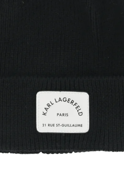 Вълнена шапка Rue St Guillaume Karl Lagerfeld черен