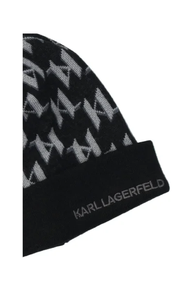 Вълнена шапка Karl Lagerfeld черен