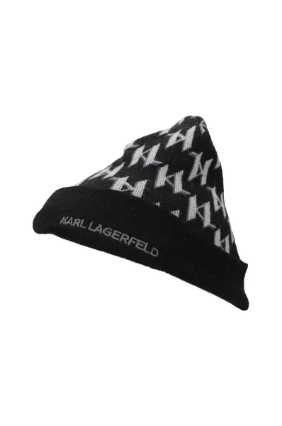 Вълнена шапка Karl Lagerfeld черен