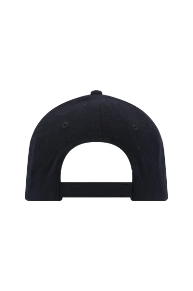 Вълнена бейзболна шапка Emporio Armani черен