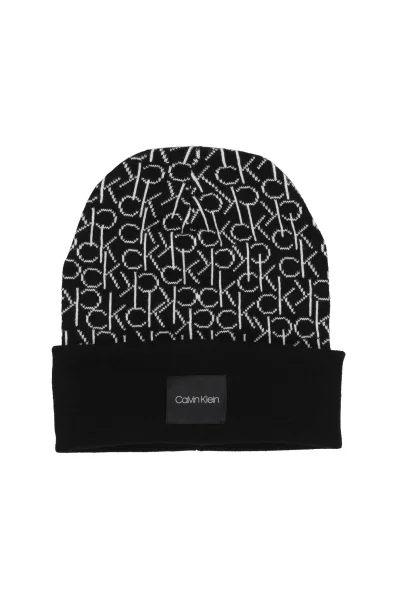 Шал + шапка Calvin Klein черен