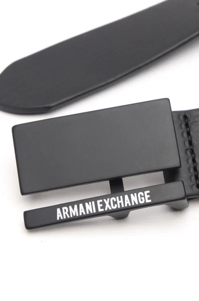 Кожен колан Armani Exchange черен