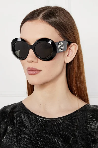 Слънчеви очила Gucci кафяв