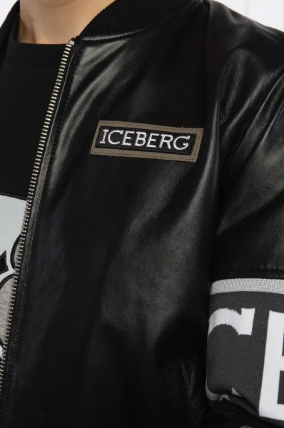 Кожена яке bomber ICEBERG X MICKEY MOUSE | Regular Fit Iceberg черен