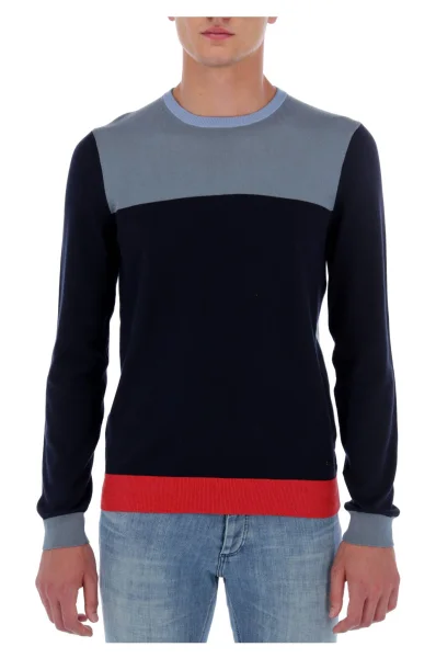 Пуловер Decio | Slim Fit BOSS BLACK тъмносин