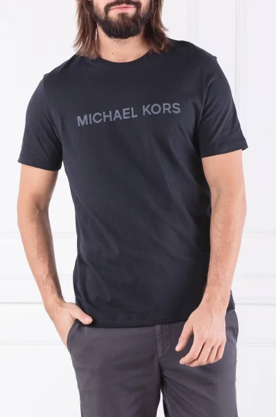 Тениска CITIES GRAPHIC TEE | Slim Fit Michael Kors тъмносин