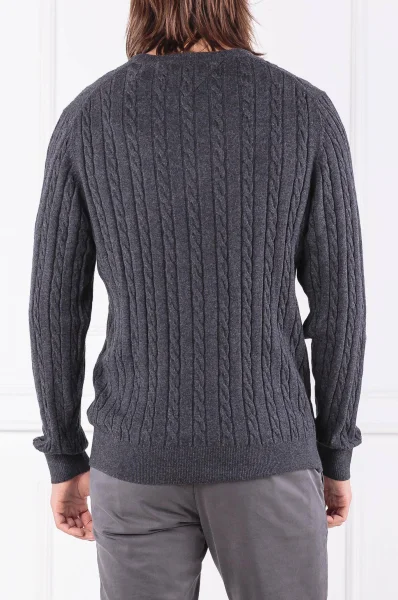 Пуловер CLASSIC COTTON BLEND | Regular Fit | с добавка вълна Tommy Hilfiger графитен