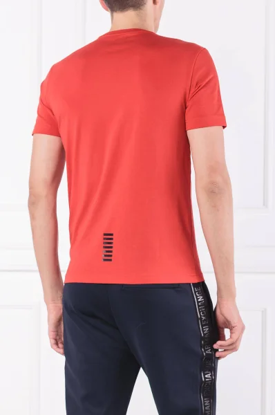 Тениска | Slim Fit EA7 червен