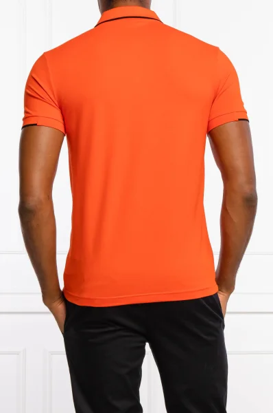 Поло/тениска с яка Paul Batch | Slim Fit | pique BOSS GREEN оранжев