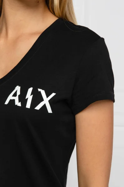 Тениска | Regular Fit | pima Armani Exchange черен