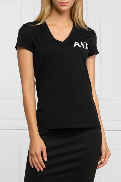 Тениска | Regular Fit | pima Armani Exchange черен