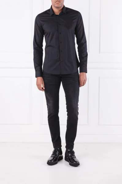 Риза | Slim Fit Versace Jeans черен