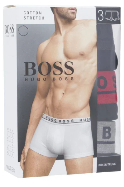 Боксерки 3-pack Boss Bodywear черен