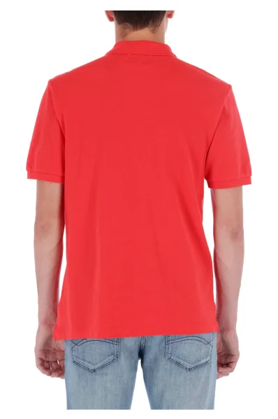 Поло/тениска с яка MONOGRAM LOGO | Regular Fit | pique CALVIN KLEIN JEANS червен