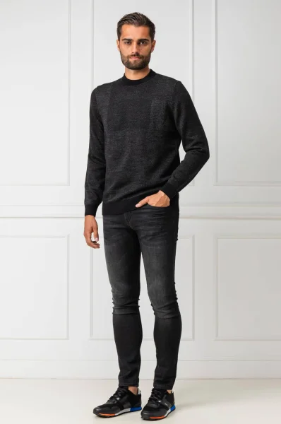 Пуловер Bilivio | Regular Fit BOSS BLACK черен