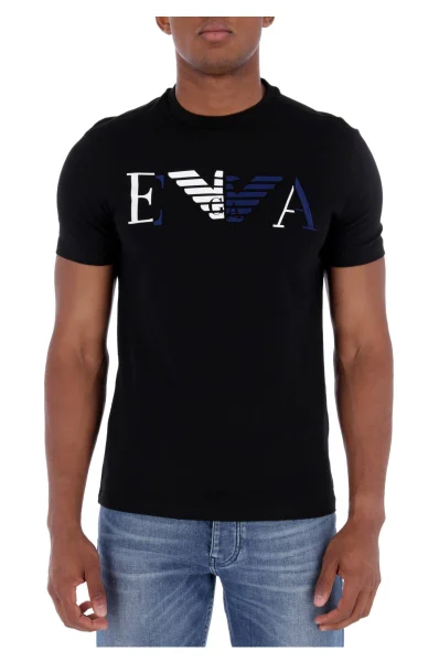 Тениска | Regular Fit Emporio Armani черен