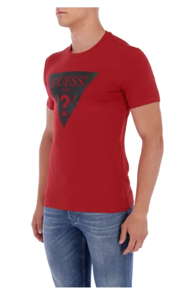 Тениска CN SS COLOR SHADES | super slim fit GUESS червен