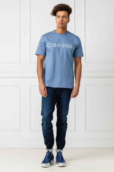 Тениска FRONT LOGO T | Regular Fit Calvin Klein небесносин