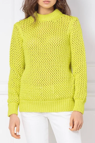 Пуловер NOVEL OPENWORK | Relaxed fit Calvin Klein жълт