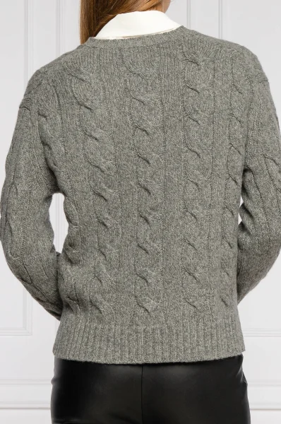 Вълнен пуловер | Regular Fit | с добавка кашмир POLO RALPH LAUREN сив
