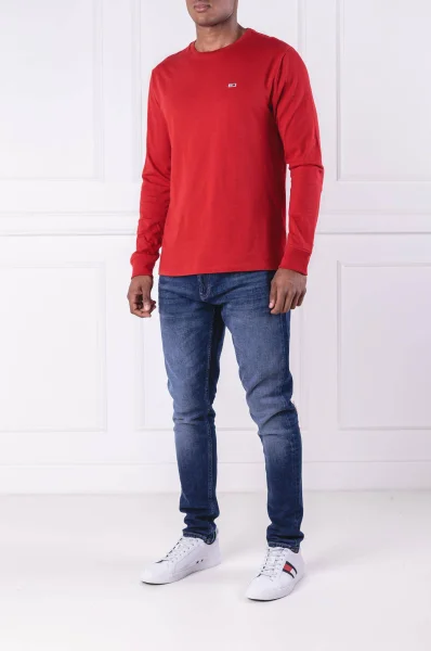 Longsleeve | Regular Fit Tommy Jeans червен