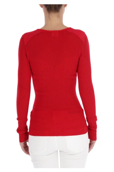 Пуловер beloperone | Slim Fit Pinko червен