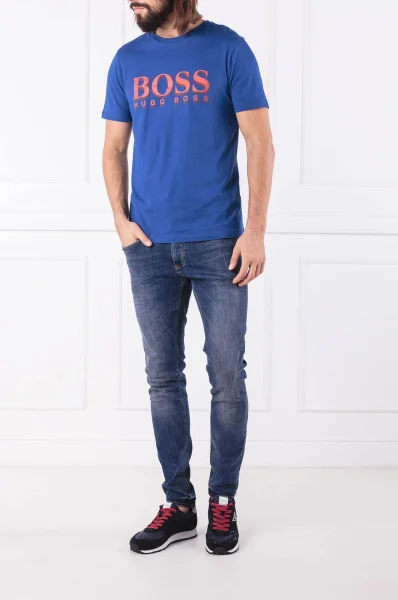 Тениска TLax 1 | Regular Fit BOSS ORANGE син