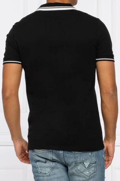 Поло/тениска с яка SCOTT | Slim Fit GUESS черен