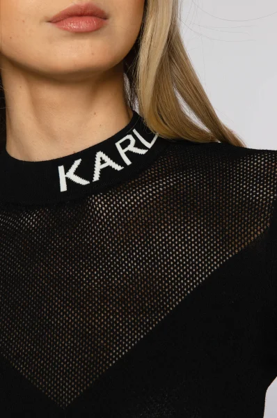 Пуловер | Slim Fit Karl Lagerfeld черен